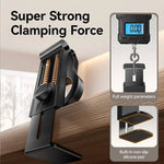 Magnetic Phone Holder 360° Rotating Spring-Loaded Clamp