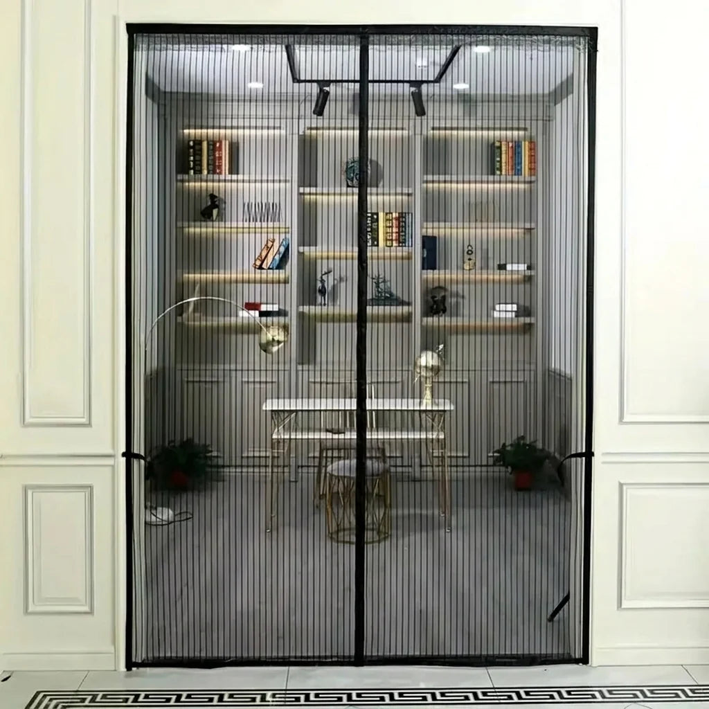 Magnetic Screen Door Self-Closing Tool-Free Installation Insect Protection