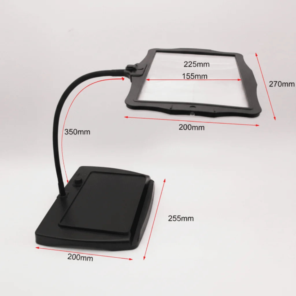 Magnifying Desk Lamp 3x Magnification LED Gooseneck Cordless Rechargeable
