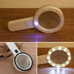 Magnifying Glass 30x LED Light Scratch-Resistant Lens