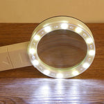 Magnifying Glass 30x LED Light Scratch-Resistant Lens