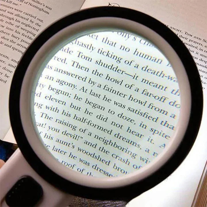 Magnifying Glass 30x LED Light Scratch-Resistant Lens