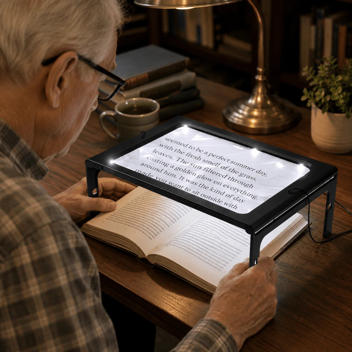 Magnifying Glass Hands-Free 3x With LED Light