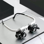 Magnifying Glasses Interchangeable Lenses Built-In LED Lights