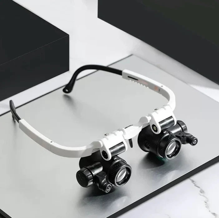 Magnifying Glasses Interchangeable Lenses Built-In LED Lights