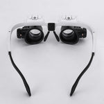 Magnifying Glasses Interchangeable Lenses Built-In LED Lights