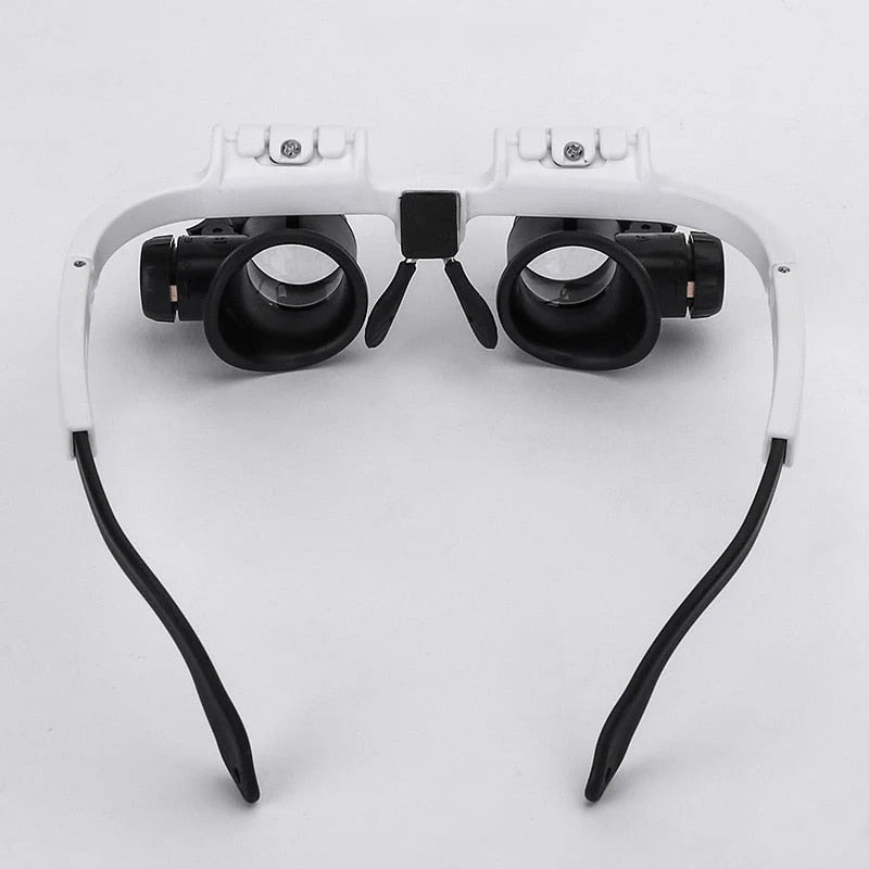Magnifying Glasses Interchangeable Lenses Built-In LED Lights