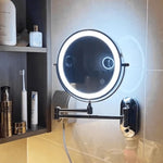 Magnifying Mirror LED Adjustable Brightness 3x–10x Rechargeable Cordless