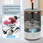 Makeup Brush Cleaner Rotating Wash & Dry USB-Powered