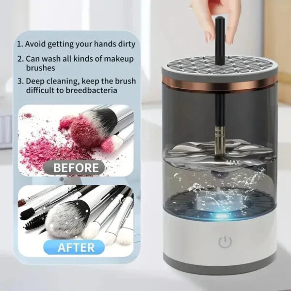 Makeup Brush Cleaner Rotating Wash & Dry USB-Powered