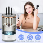 Makeup Brush Cleaner USB-Powered Rotating Cleaning & Drying