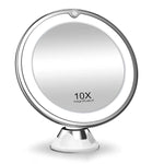 Makeup Mirror 10x Magnification Adjustable LED Portable Design