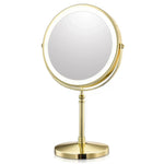 Makeup Mirror Dual-Sided 10x Magnification LED USB Rechargeable