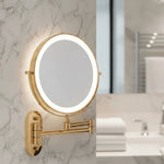 Makeup Mirror LED Rechargeable Magnifying】【。
