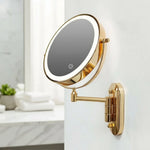Makeup Mirror LED Rechargeable Magnifying】【。