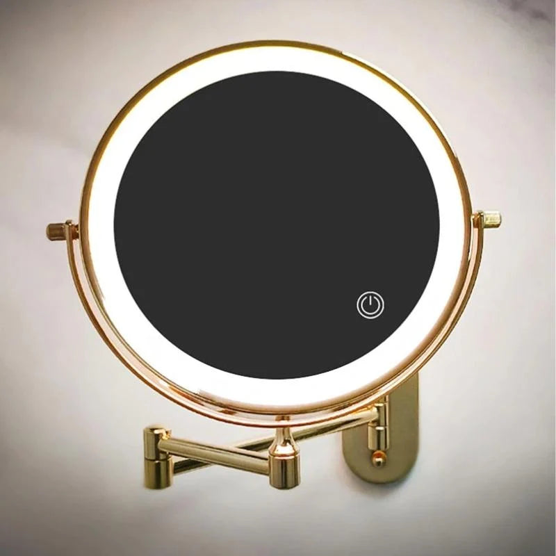 Makeup Mirror LED Rechargeable Magnifying】【。