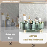 Makeup Organizer 360° Rotating Clear Plastic Space-Saving