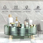 Makeup Organizer 360° Rotating Clear Plastic Space-Saving