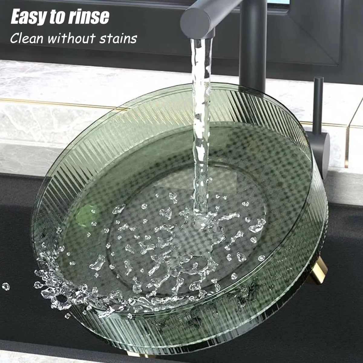 Makeup Organizer 360° Rotating Clear Plastic Space-Saving