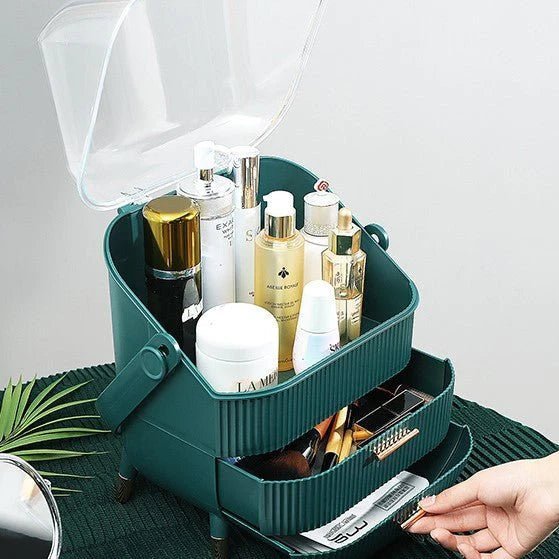 Makeup Organizer Adjustable Compartments Travel-Friendly Makeup Jewelry & Accessories Storage