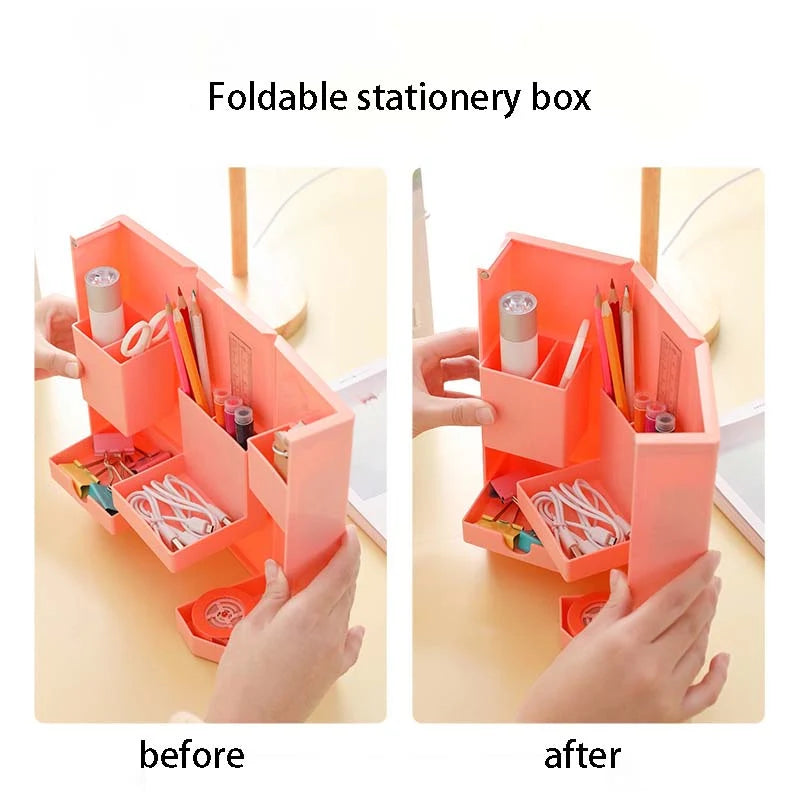 Makeup Organizer Box Foldable ABS Compact