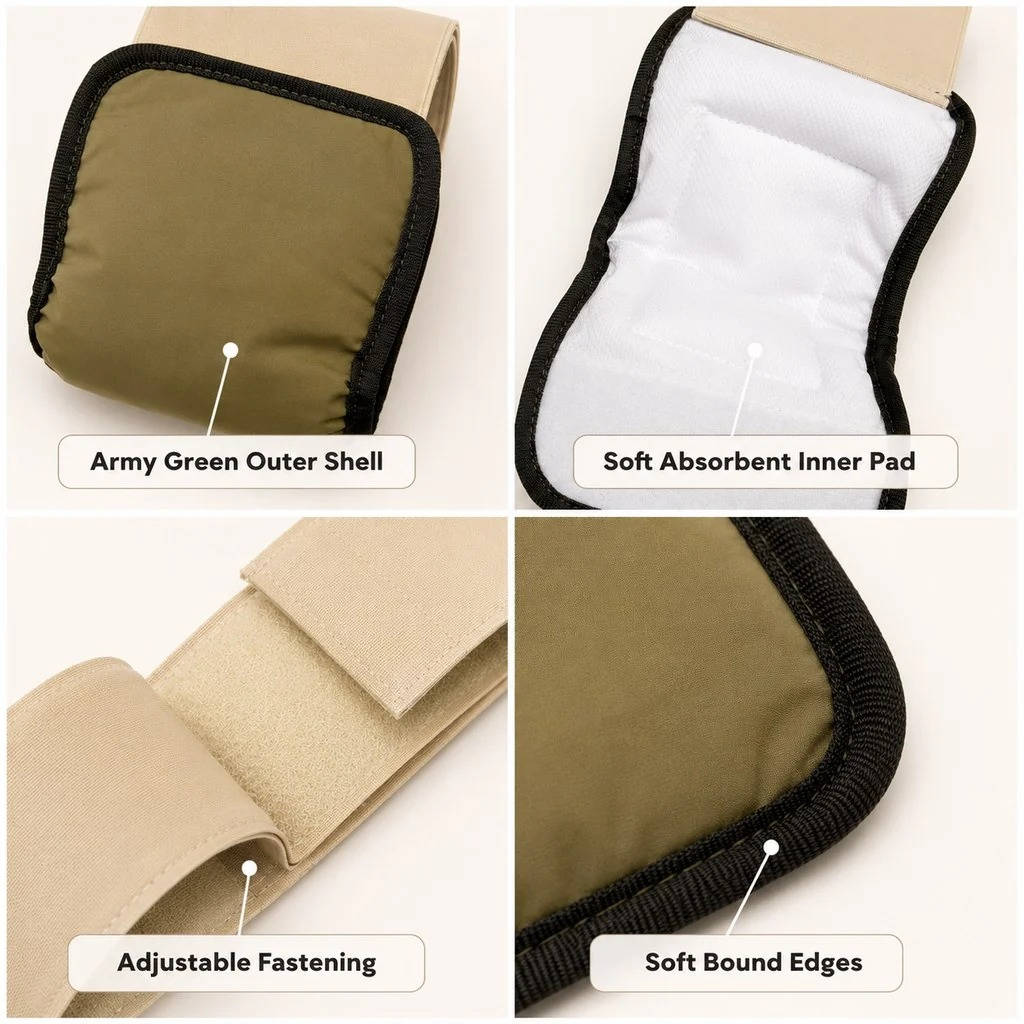 Male Dog Belly Bands Absorbent Washable 3-Pack