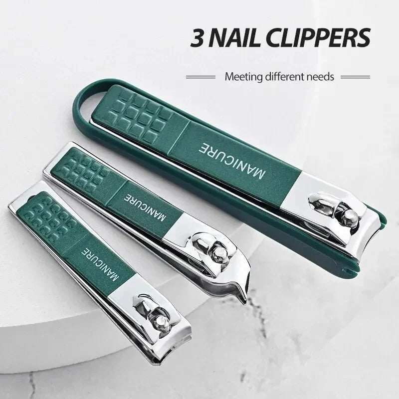 Manicure & Pedicure Set Stainless Steel Non-Slip Grip
