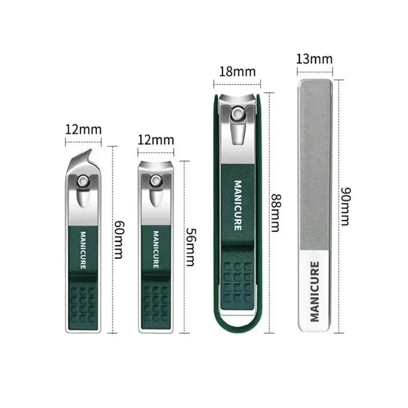 Manicure & Pedicure Set Stainless Steel Non-Slip Grip
