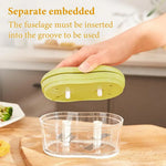 Manual Food Chopper Hand-Powered Compact Multi-Ingredient Prep Tool