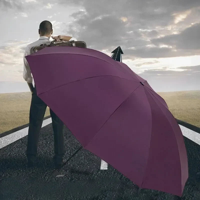 Manual Umbrella 130 cm Canopy Windproof & Water-Repellent