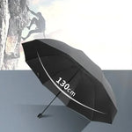 Manual Umbrella 130 cm Canopy Windproof & Water-Repellent