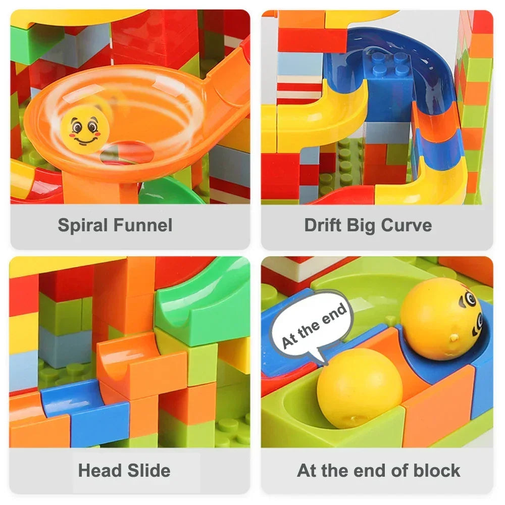 Marble Run Building Set 168 Pieces Creative Track Design