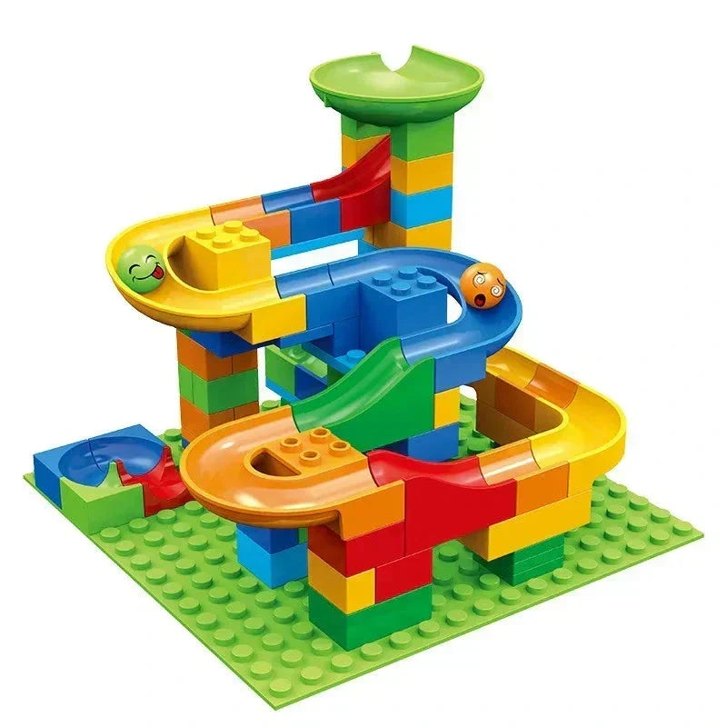 Marble Run Building Set 168 Pieces Tracks Ramps & Tunnels