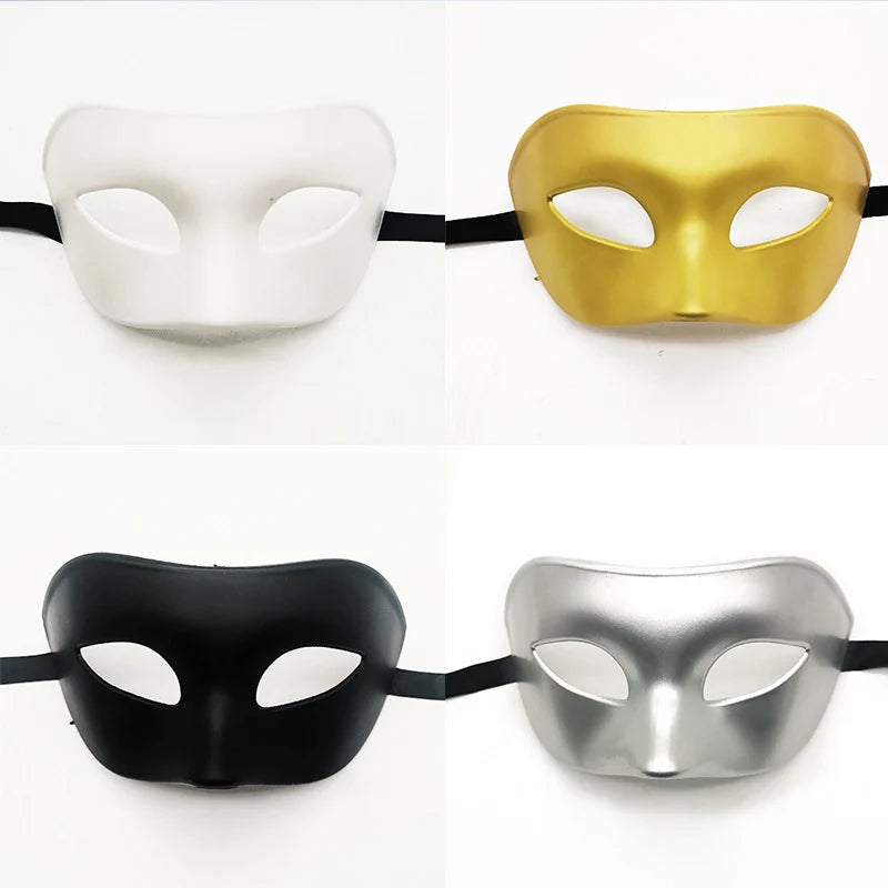 Masquerade Mask Adjustable Strap Smooth Finish Wipe-Clean Surface