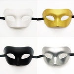 Masquerade Mask Adjustable Strap Wipe-Clean Finish