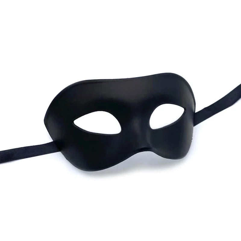 Masquerade Mask Adjustable Strap Wipe-Clean Finish