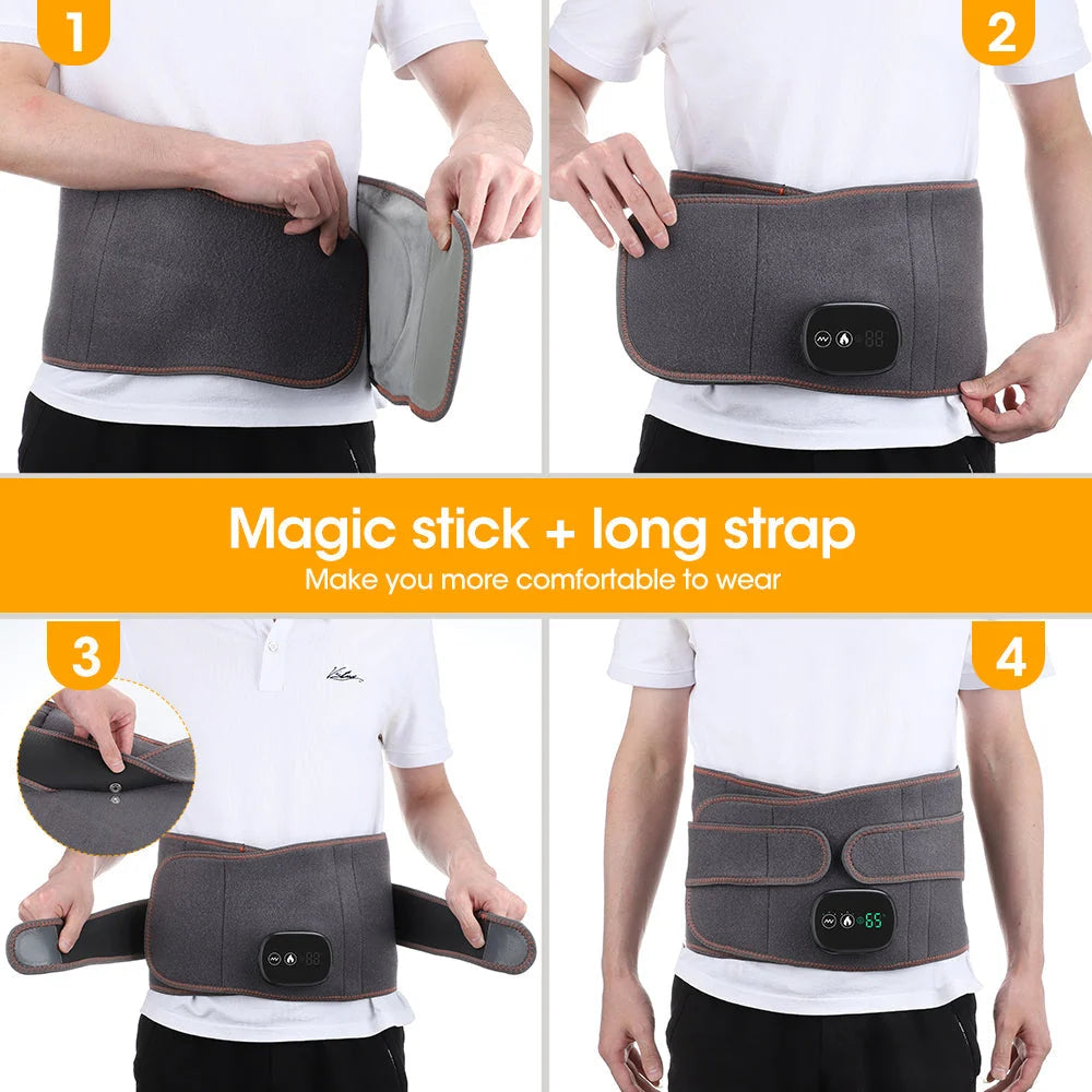 Massage Belt Red Light & Vibration USB Rechargeable