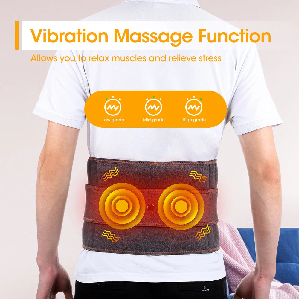 Massage Belt Red Light & Vibration USB Rechargeable