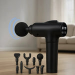 Massage Gun Cordless Rechargeable 30 Speeds 10 Attachments