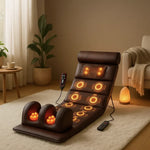 Massage Mat Full-Body Heat, Vibration & Kneading Foldable