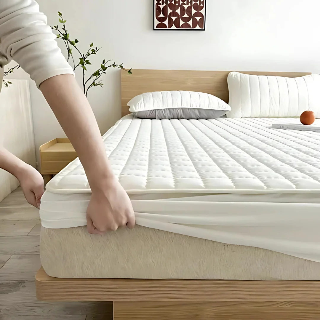 Mattress Protector Water-Repellent Quilted Breathable Machine-Washable
