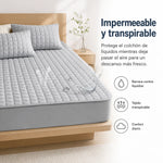Mattress Protector Water-Repellent Quilted Breathable Machine-Washable