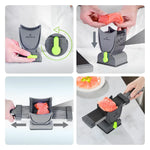 Meat Cutter Stainless Steel Blades Ergonomic Handle