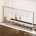 Meat Drying Rack Stainless Steel Adjustable Hooks Removable Drip Tray