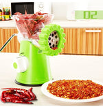 Meat Grinder Manual Hand-Crank Metal Construction