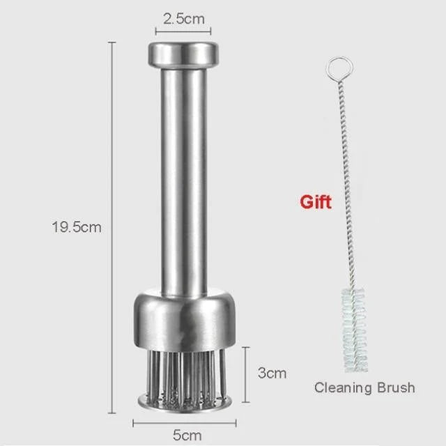 Meat Tenderizer Ultra-Sharp Stainless Steel Needles Ergonomic Handle