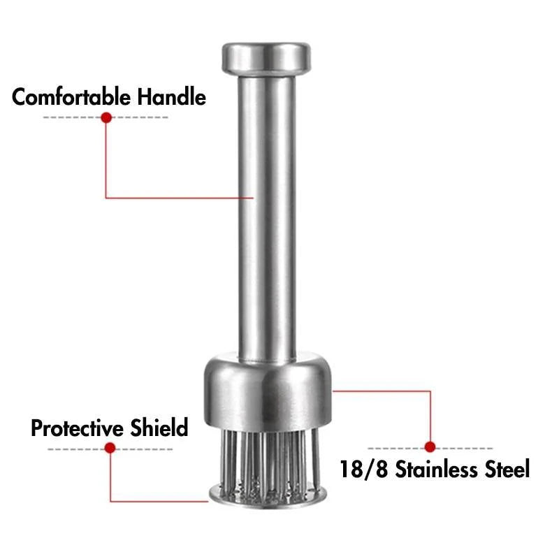 Meat Tenderizer Ultra-Sharp Stainless Steel Needles Ergonomic Handle