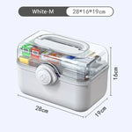 Medicine Storage Organizer ABS Multi-Compartment