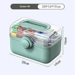 Medicine Storage Organizer ABS Multi-Compartment