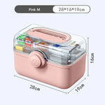 Medicine Storage Organizer ABS Multi-Compartment